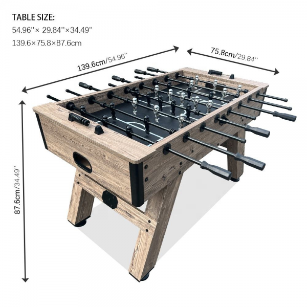 Classic Woodgrain Foosball Table -  for Home & Game Room - 图片 3